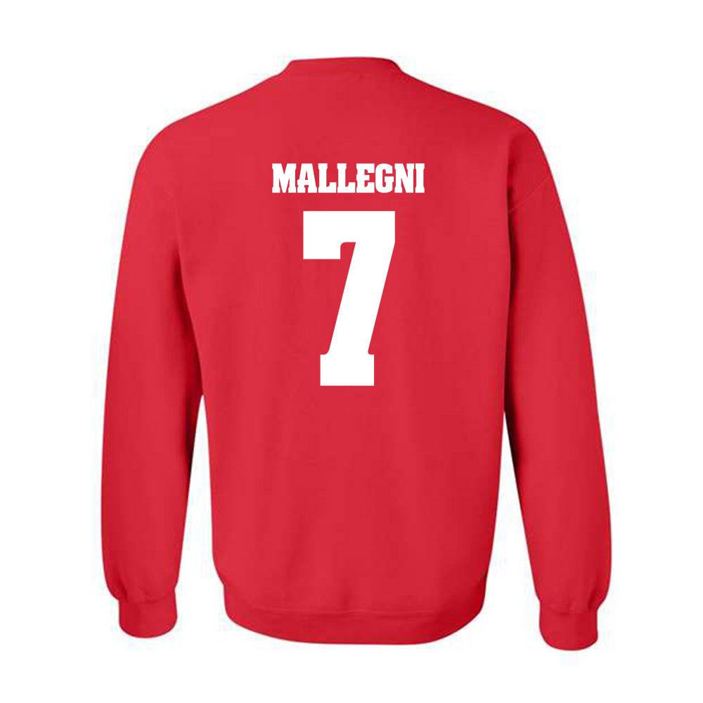 Wisconsin - NCAA Women's Basketball : Teagan Mallegni - Classic Shersey Crewneck Sweatshirt-1