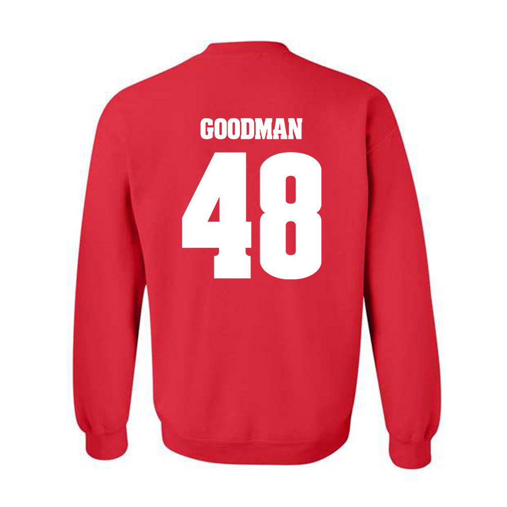 Wisconsin - NCAA Football : Andrew Goodman - Classic Shersey Crewneck Sweatshirt-1