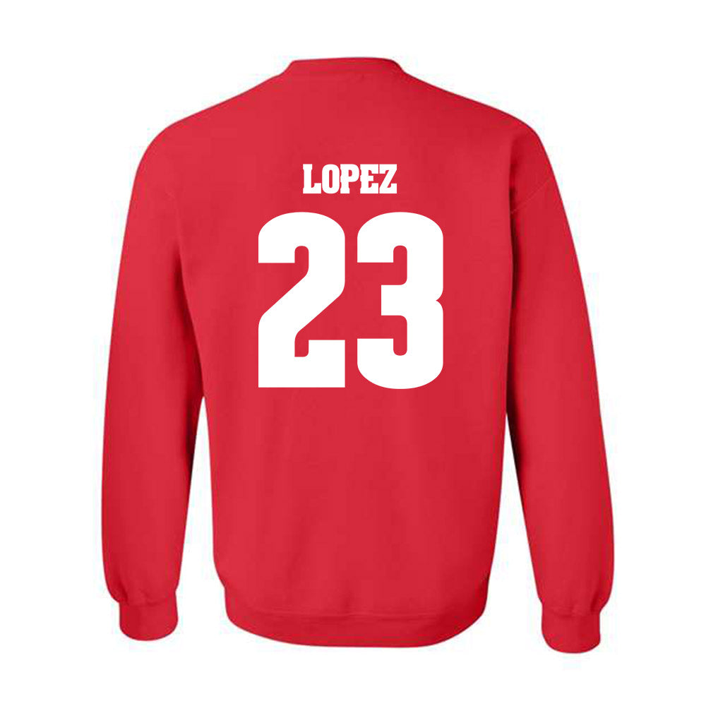 Wisconsin - NCAA Women's Volleyball : Grace Lopez - Classic Shersey Crewneck Sweatshirt-1