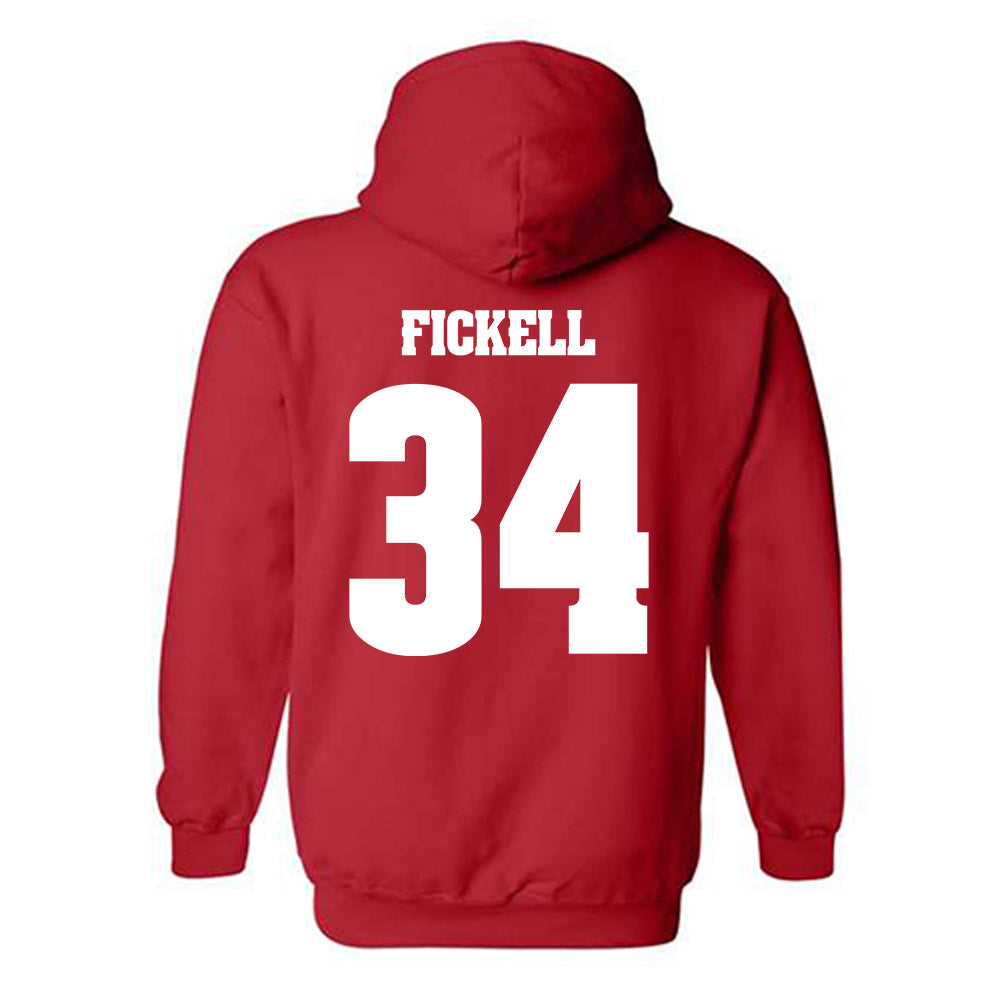 Wisconsin - NCAA Football : Ashton Fickell - Classic Shersey Hooded Sweatshirt-1