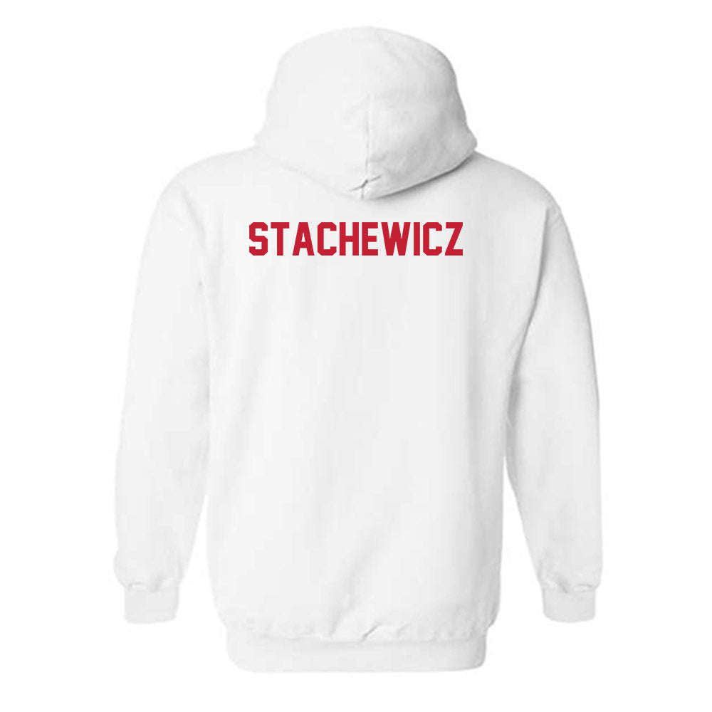 Wisconsin - NCAA Men's Cross Country : Bryce Stachewicz - Classic Shersey Hooded Sweatshirt-1