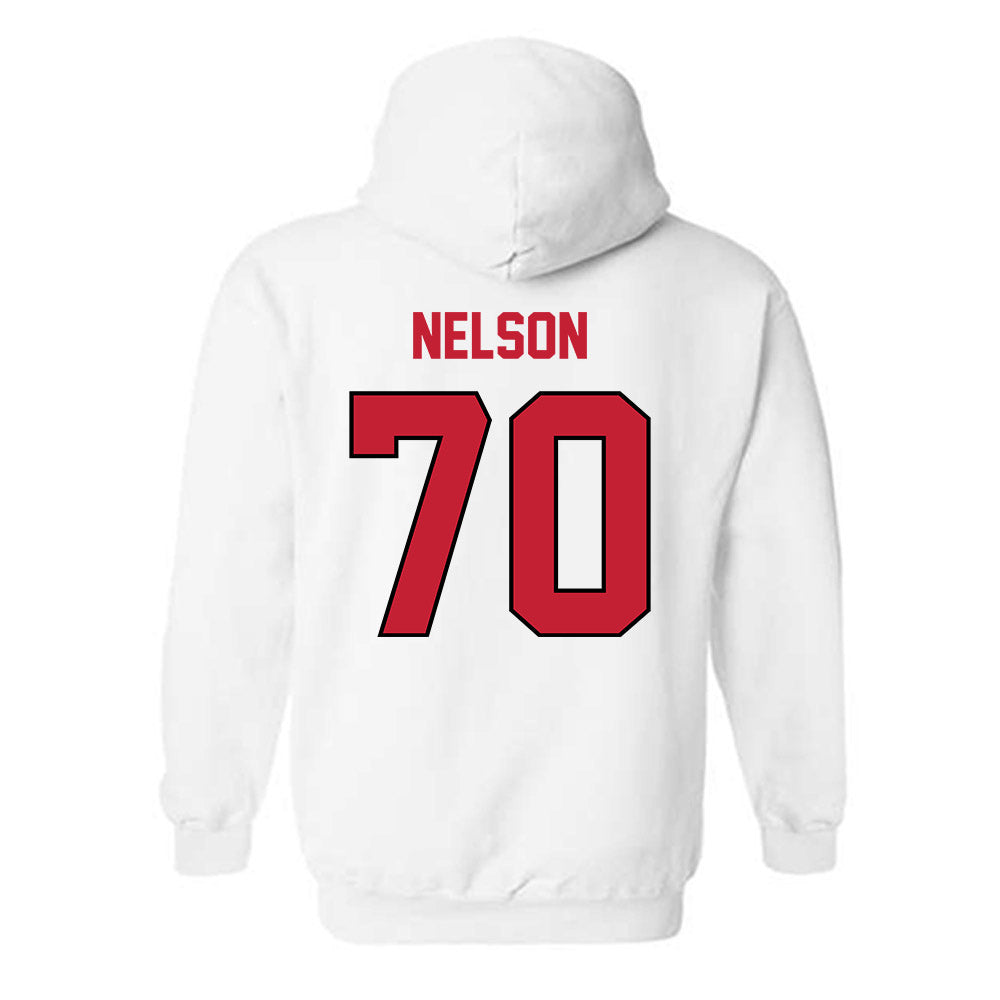 Wisconsin - NCAA Football : Barrett Nelson - Classic Shersey Hooded Sweatshirt-1