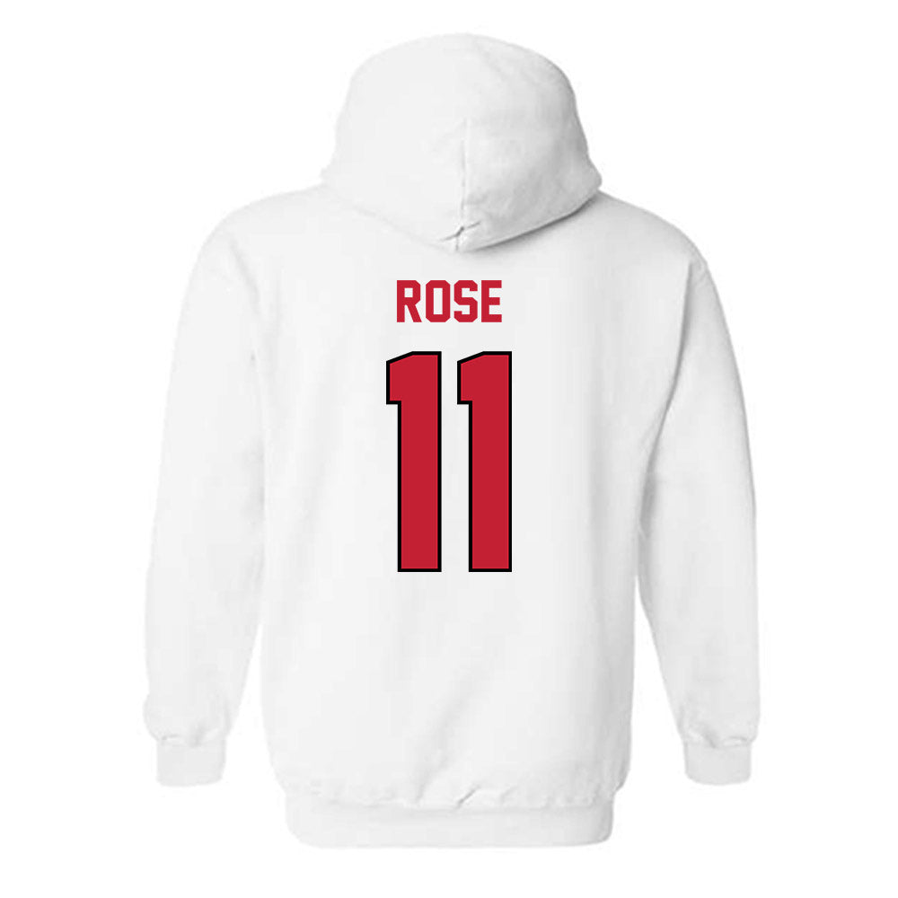 Wisconsin - NCAA Women's Basketball : Caia Rose - Classic Shersey Hooded Sweatshirt-1