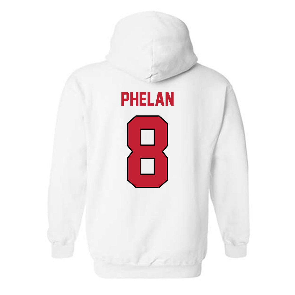 Wisconsin - NCAA Men's Ice Hockey : Jack Phelan - Classic Shersey Hooded Sweatshirt-1