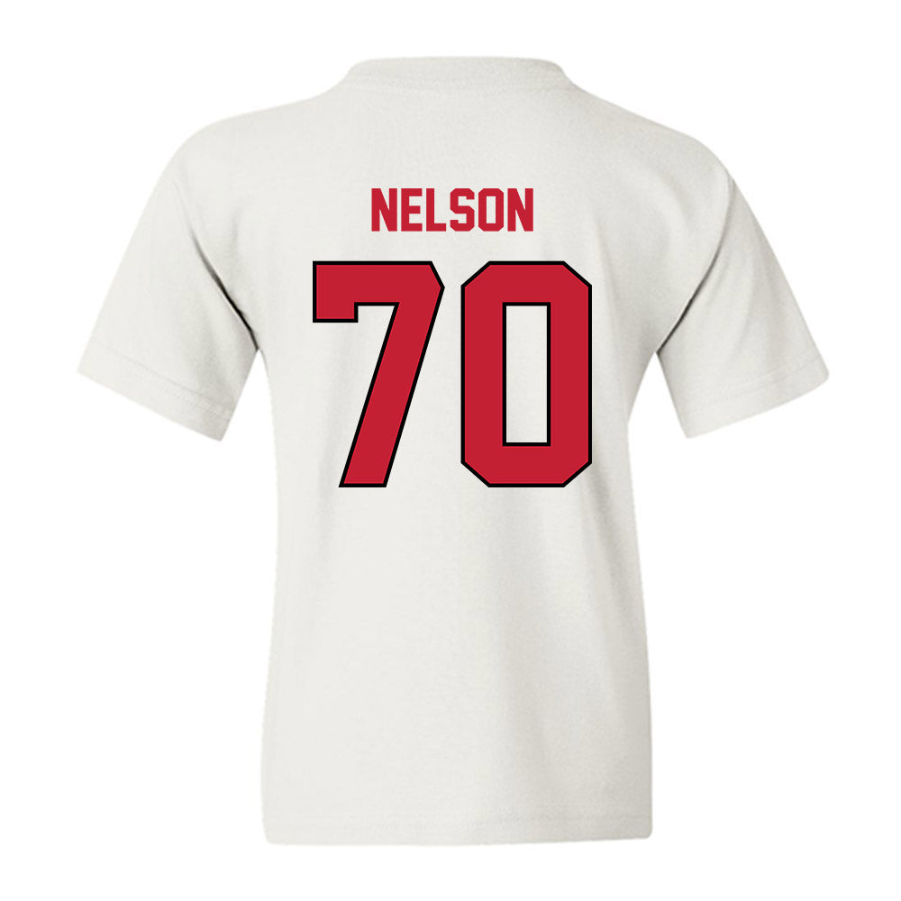 Wisconsin - NCAA Football : Barrett Nelson - Classic Shersey Youth T-Shirt-1