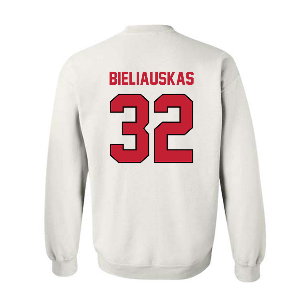 Wisconsin - NCAA Men's Basketball : Aleksas Bieliauskas - Classic Shersey Crewneck Sweatshirt-1