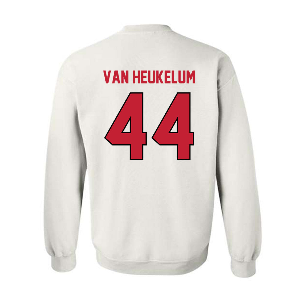 Wisconsin - NCAA Men's Soccer : Luke Van Heukelum - Classic Shersey Crewneck Sweatshirt-1