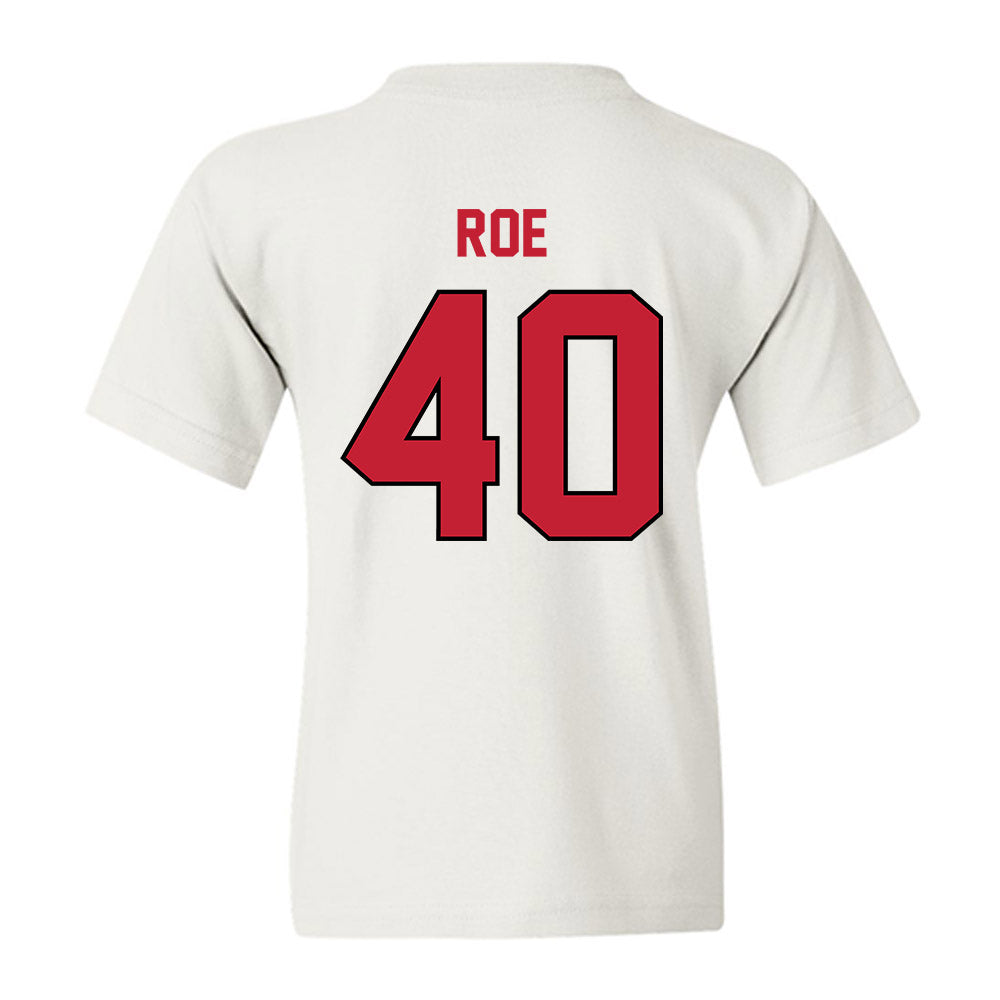Wisconsin - NCAA Football : James Roe - Classic Shersey Youth T-Shirt-1