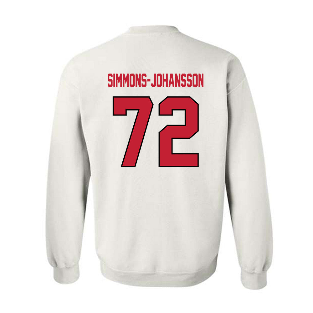 Wisconsin - NCAA Football : Lucas Simmons-Johansson - Classic Shersey Crewneck Sweatshirt-1