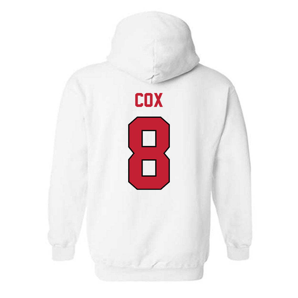 Wisconsin - NCAA Women's Soccer : Delaney Cox - Classic Shersey Hooded Sweatshirt-1