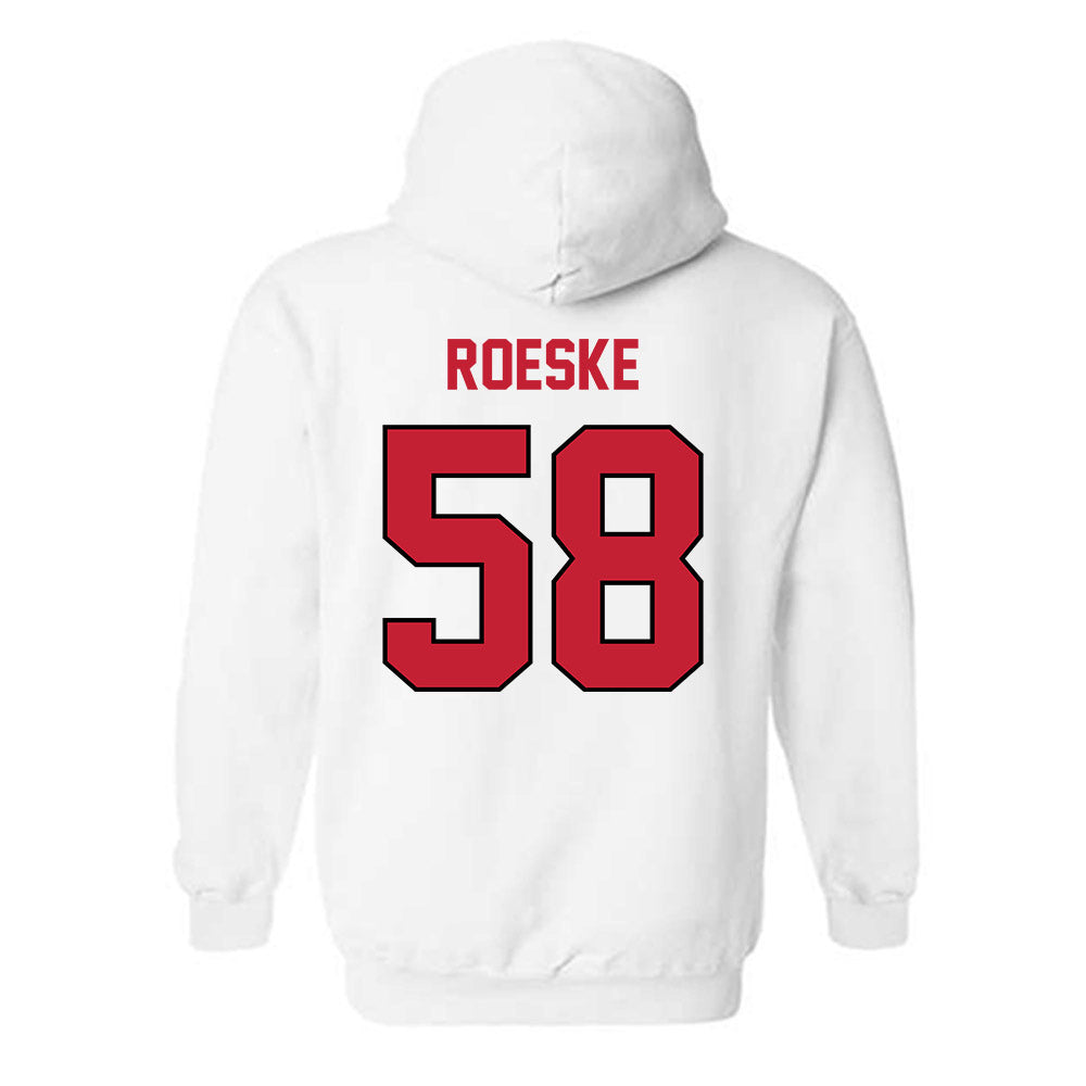 Wisconsin - NCAA Football : Michael Roeske - Classic Shersey Hooded Sweatshirt-1