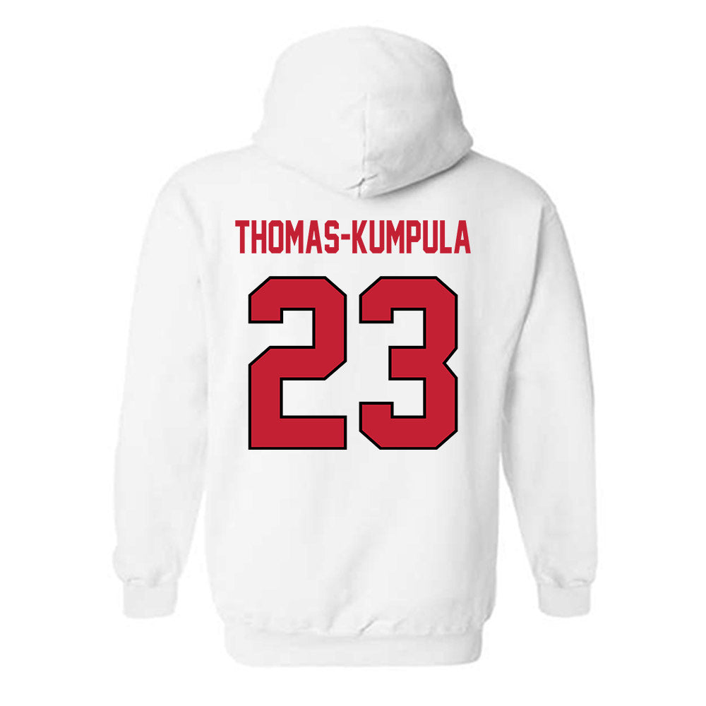 Wisconsin - NCAA Football : Davion Thomas-Kumpula - Classic Shersey Hooded Sweatshirt-1