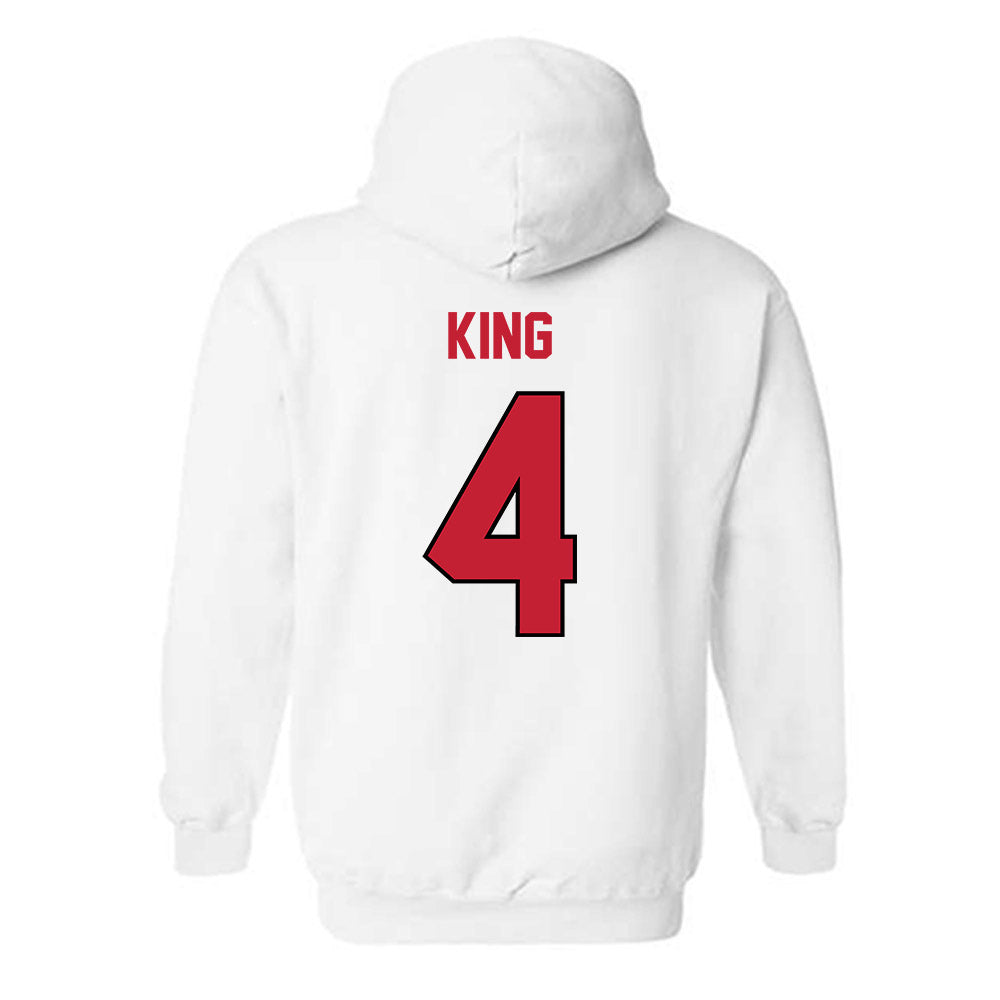 Wisconsin - NCAA Softball : Emma King - Classic Shersey Hooded Sweatshirt-1
