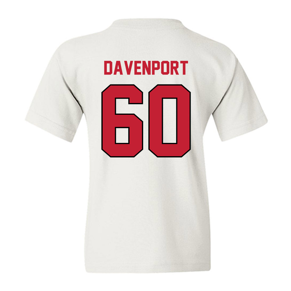 Wisconsin - NCAA Football : Nolan Davenport - Classic Shersey Youth T-Shirt-1