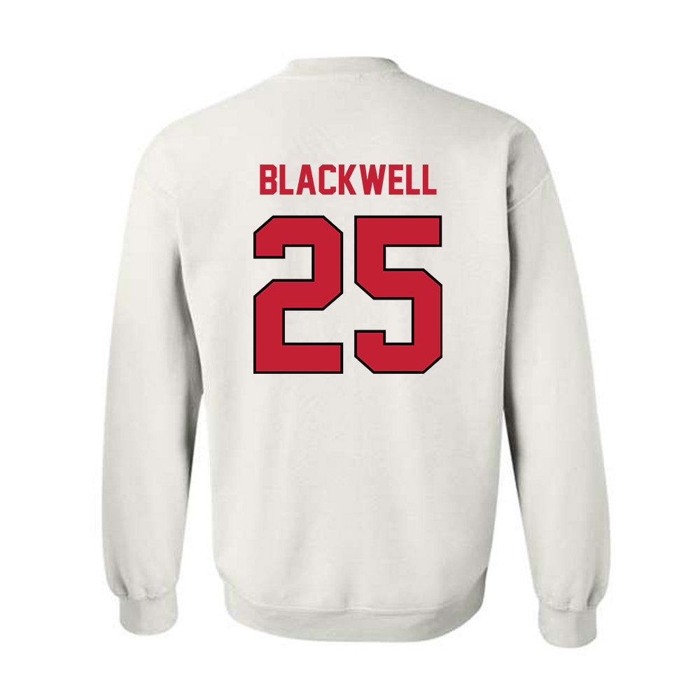 Wisconsin - NCAA Men's Basketball : John Blackwell - Classic Shersey Crewneck Sweatshirt-1