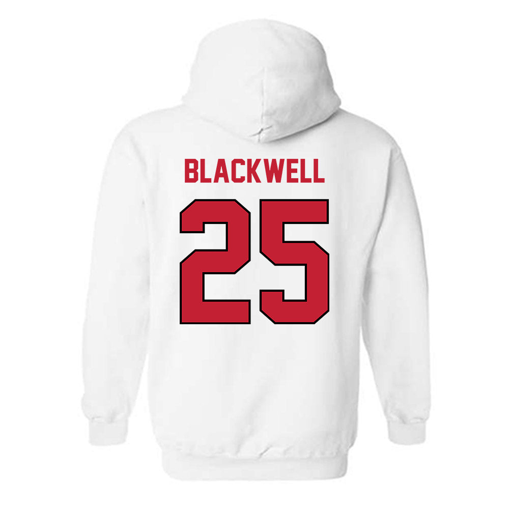 Wisconsin - NCAA Men's Basketball : John Blackwell - Classic Shersey Hooded Sweatshirt-1