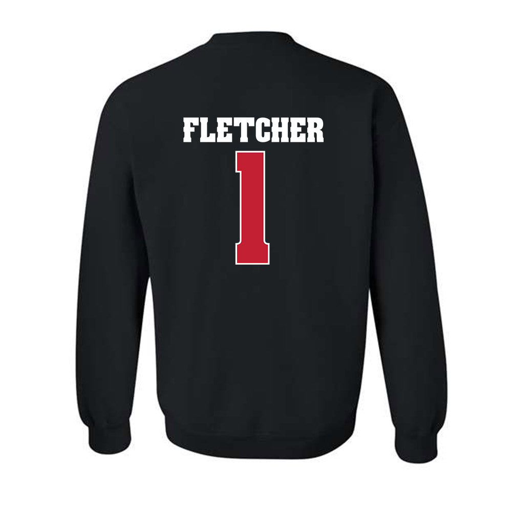 Wisconsin - NCAA Football : Eric Fletcher - Classic Shersey Crewneck Sweatshirt-1