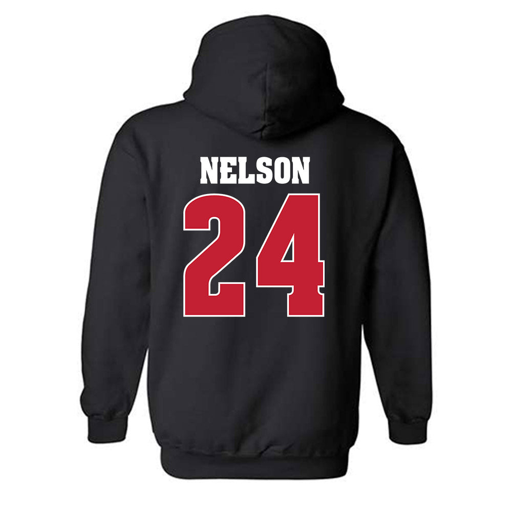 Wisconsin - NCAA Women's Soccer : Brooke Nelson - Classic Shersey Hooded Sweatshirt-1