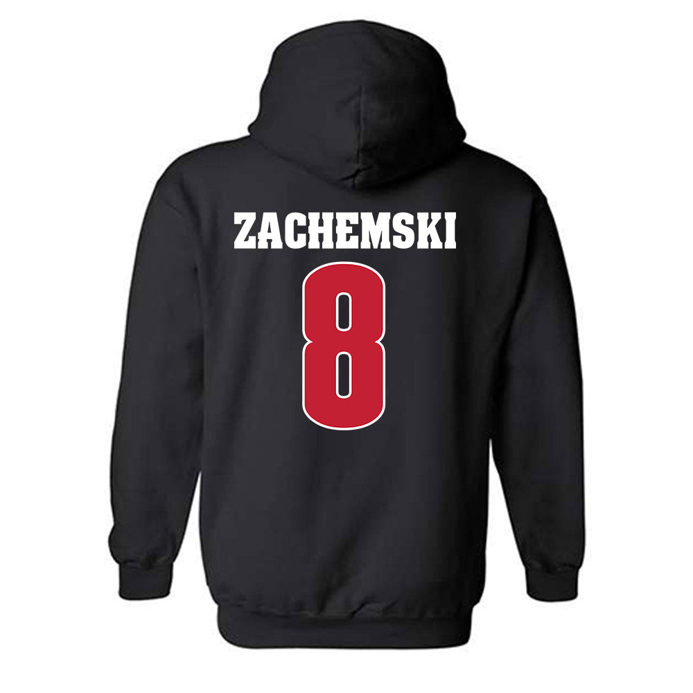 Wisconsin - NCAA Men's Soccer : Matthew Zachemski - Classic Shersey Hooded Sweatshirt-1