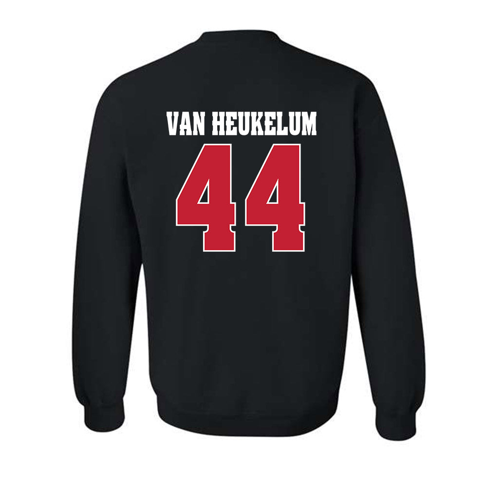 Wisconsin - NCAA Men's Soccer : Luke Van Heukelum - Classic Shersey Crewneck Sweatshirt-1