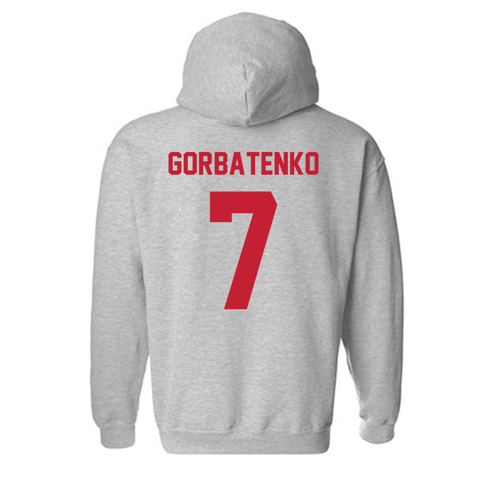 Wisconsin - NCAA Women's Ice Hockey : Kelly Gorbatenko - Classic Shersey Hooded Sweatshirt-1