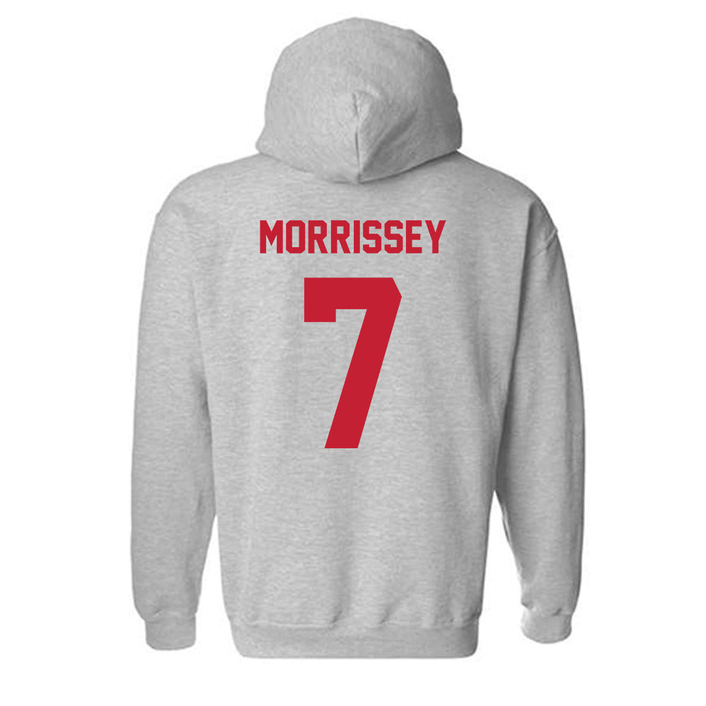 Wisconsin - NCAA Men's Ice Hockey : Gavin Morrissey - Classic Shersey Hooded Sweatshirt-1