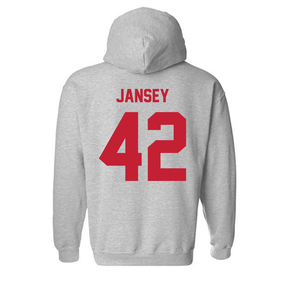 Wisconsin - NCAA Football : Tyler Jansey - Classic Shersey Hooded Sweatshirt-1