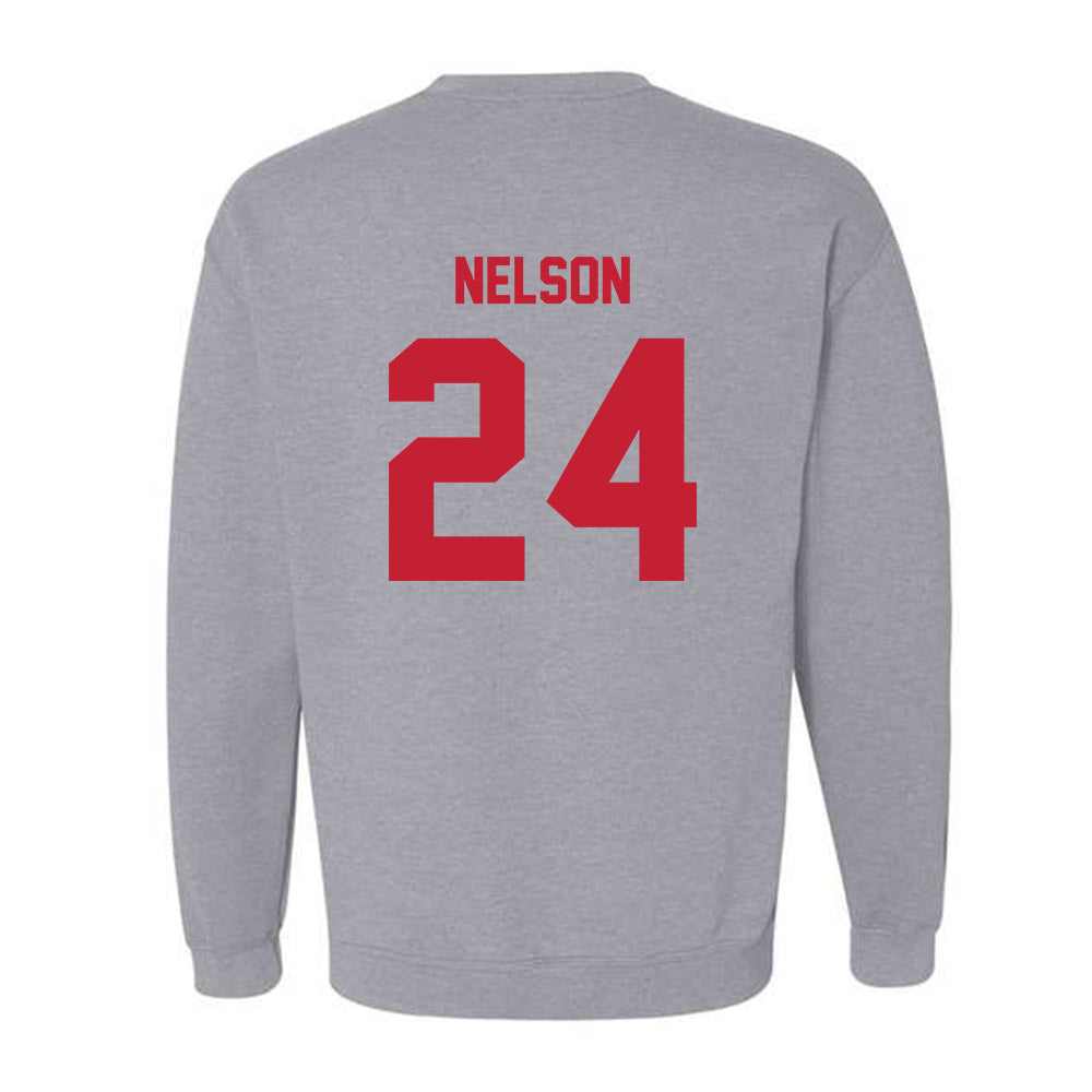 Wisconsin - NCAA Women's Soccer : Brooke Nelson - Classic Shersey Crewneck Sweatshirt-1