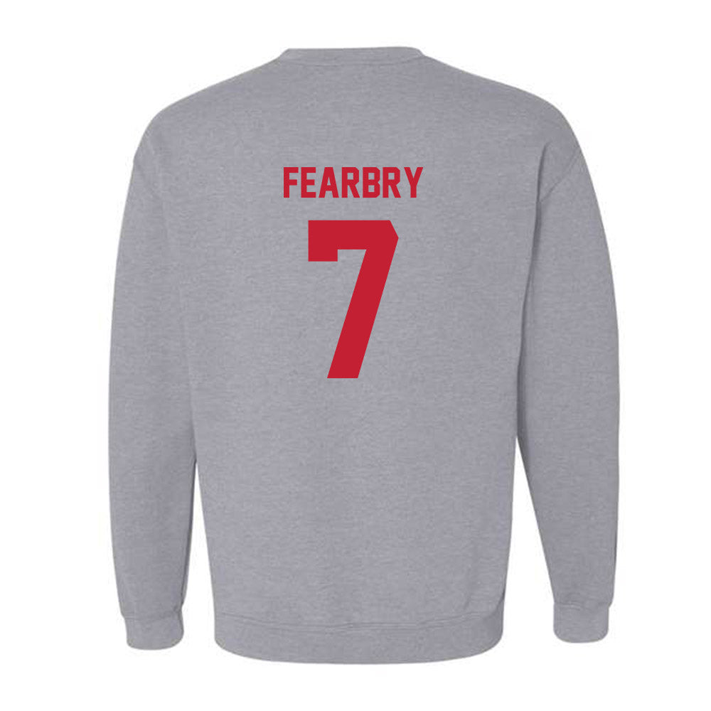 Wisconsin - NCAA Football : Tyreese Fearbry - Classic Shersey Crewneck Sweatshirt-1