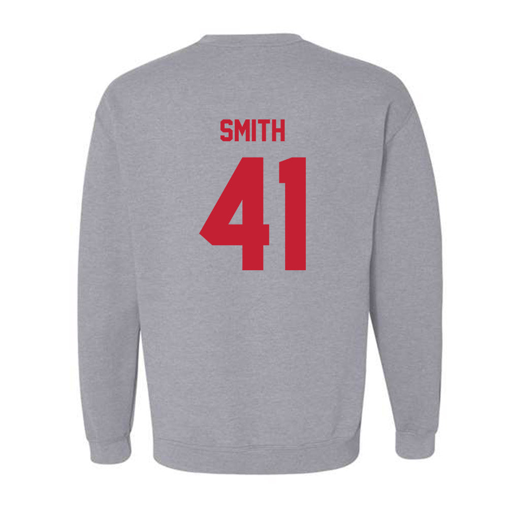 Wisconsin - NCAA Football : McCoy Smith - Classic Shersey Crewneck Sweatshirt-1