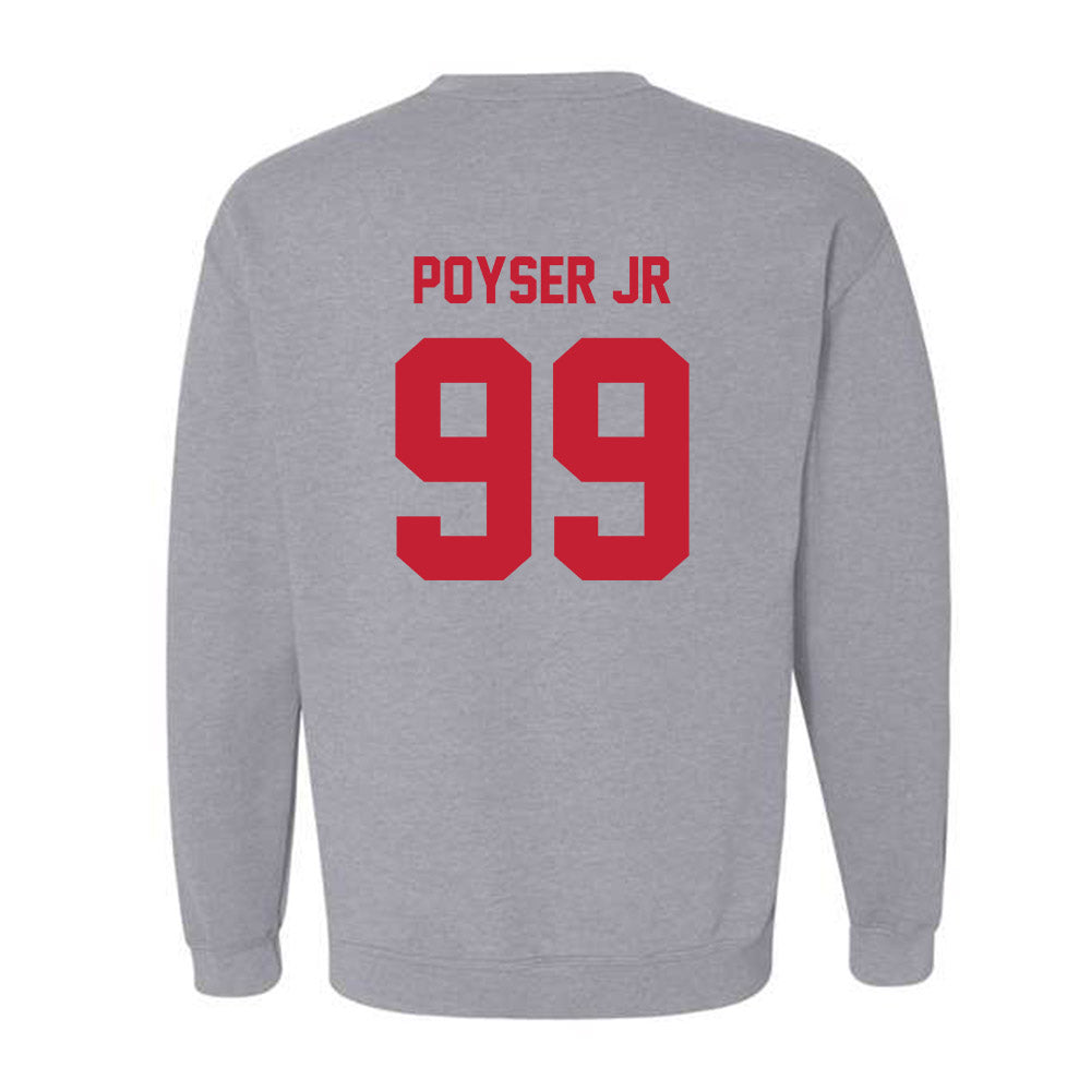 Wisconsin - NCAA Football : Jermaine Poyser Jr - Classic Shersey Crewneck Sweatshirt-1