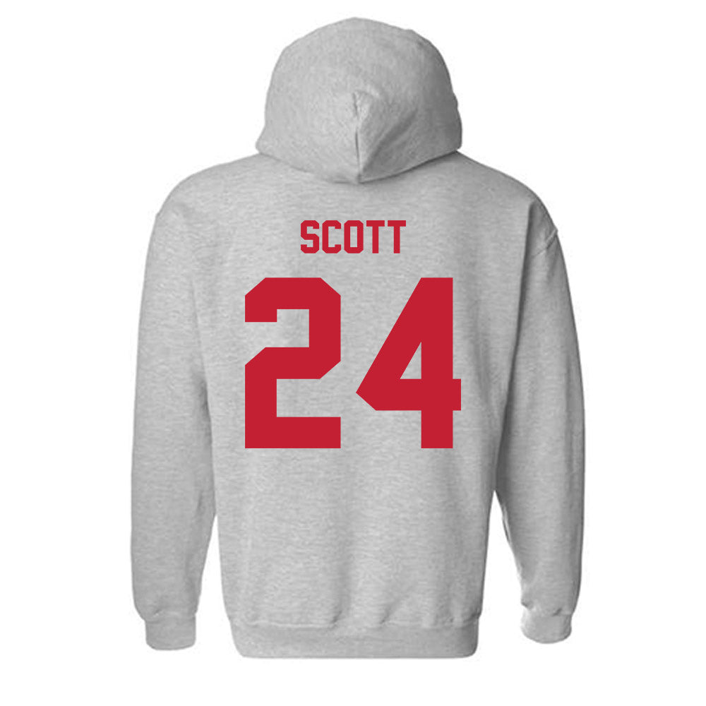 Wisconsin - NCAA Football : Jaimier Scott - Classic Shersey Hooded Sweatshirt-1