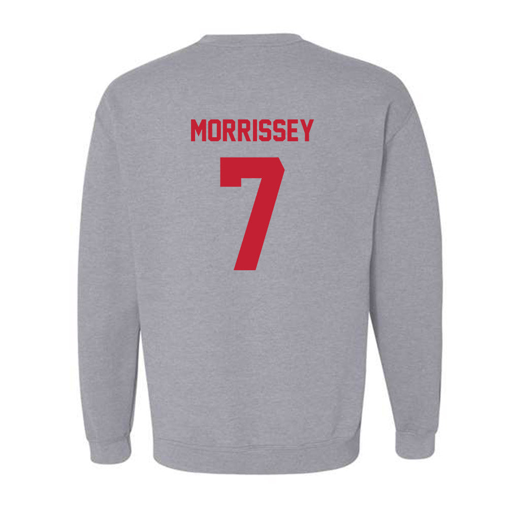 Wisconsin - NCAA Men's Ice Hockey : Gavin Morrissey - Classic Shersey Crewneck Sweatshirt-1