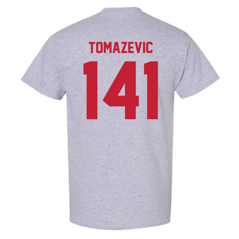 Wisconsin - NCAA Wrestling : Peter Tomazevic - Classic Shersey T-Shirt-1