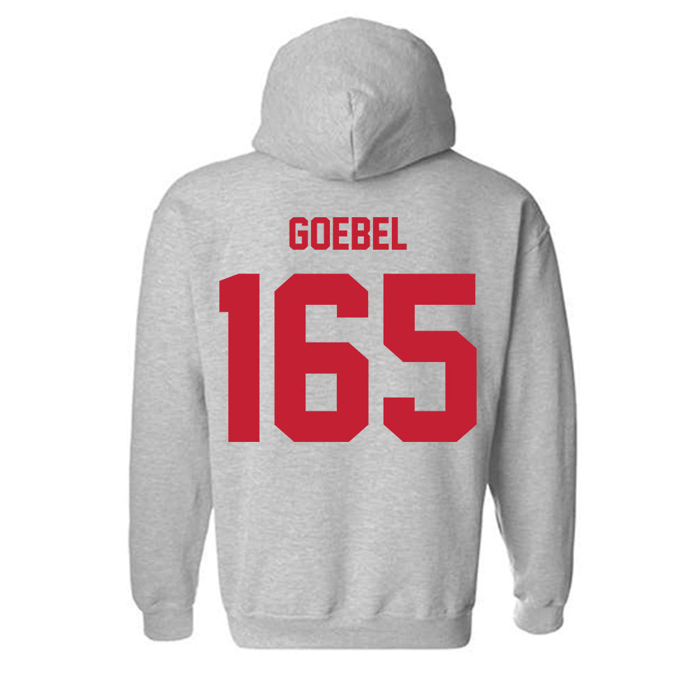 Wisconsin - NCAA Wrestling : Cody Goebel - Classic Shersey Hooded Sweatshirt-1