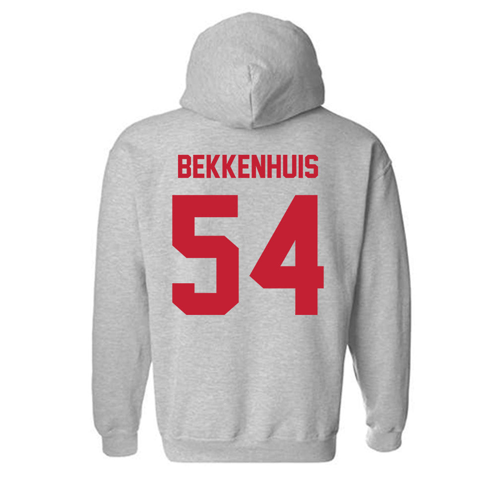 Wisconsin - NCAA Football : Brady Bekkenhuis - Classic Shersey Hooded Sweatshirt-1