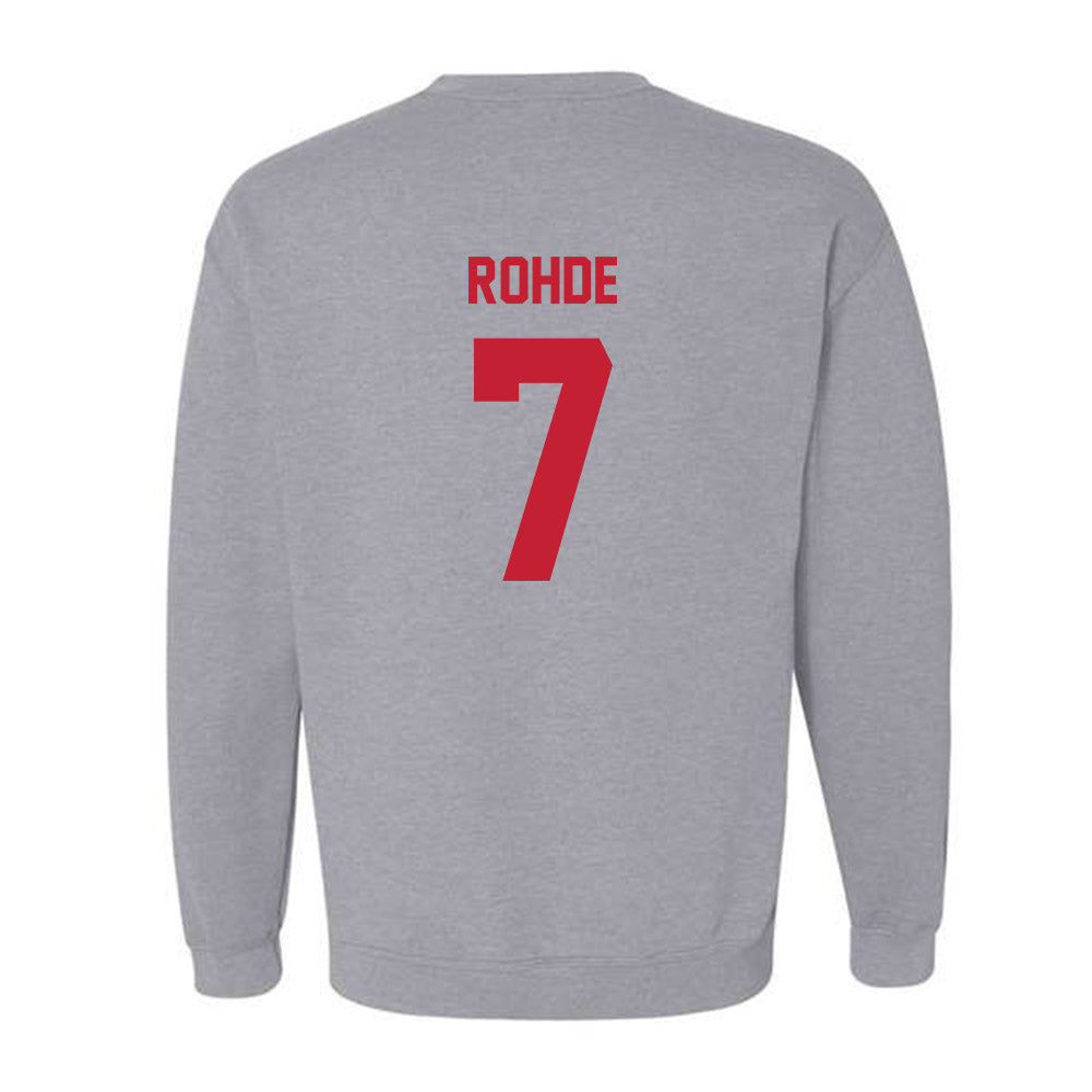 Wisconsin - NCAA Men's Basketball : Andrew Rohde - Classic Shersey Crewneck Sweatshirt-1