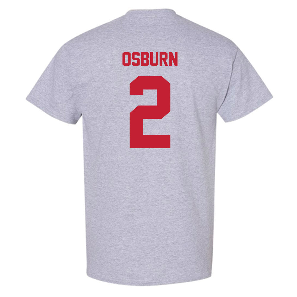 Wisconsin - NCAA Men's Ice Hockey : Luke Osburn - Classic Shersey T-Shirt-1