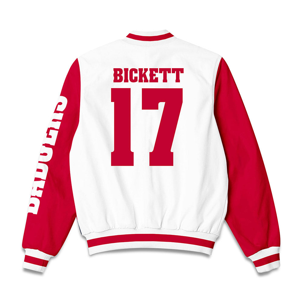 Wisconsin - NCAA Women's Ice Hockey : Grace Bickett - Bomber Jacket-1