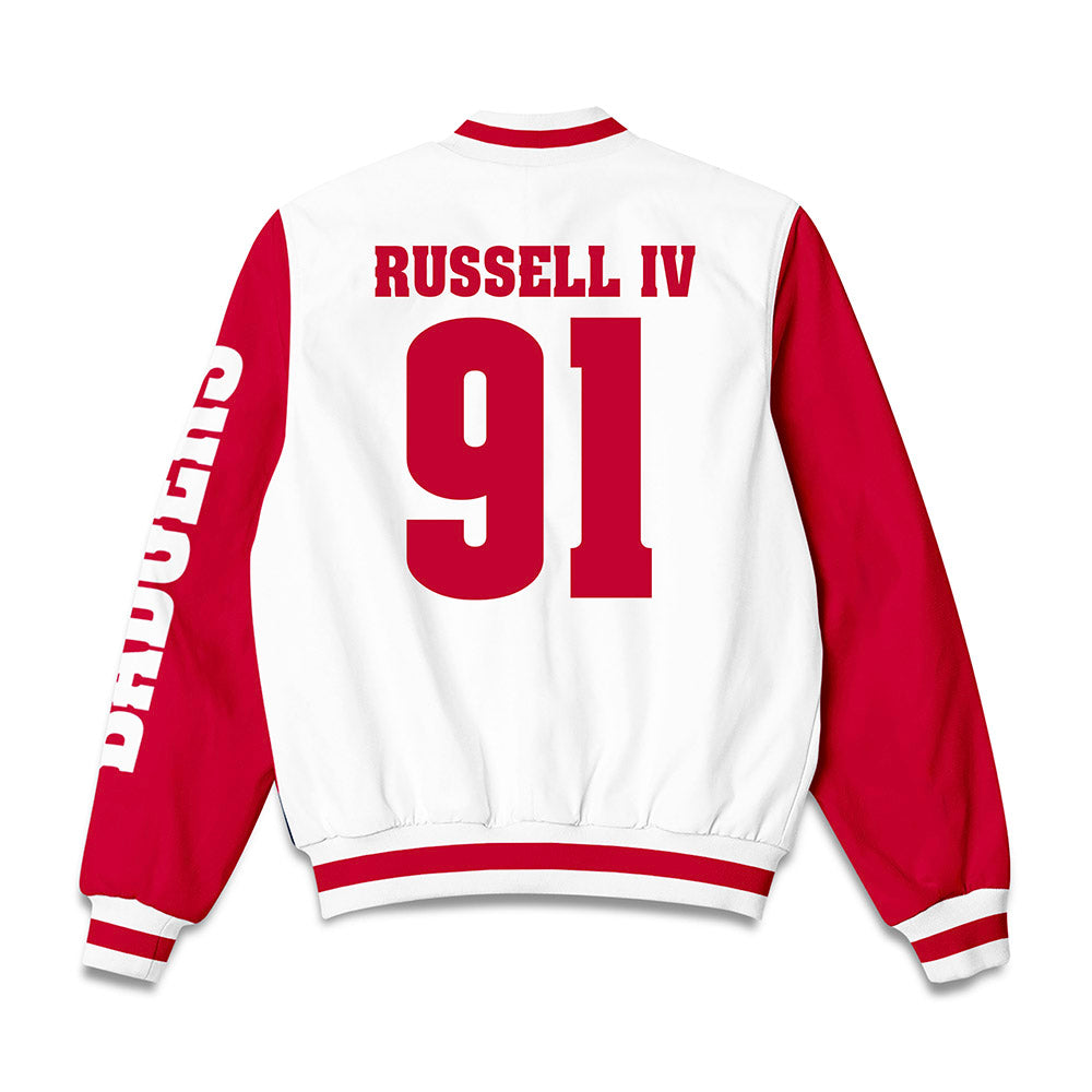 Wisconsin - NCAA Football : Hammond Russell IV - Bomber Jacket-1