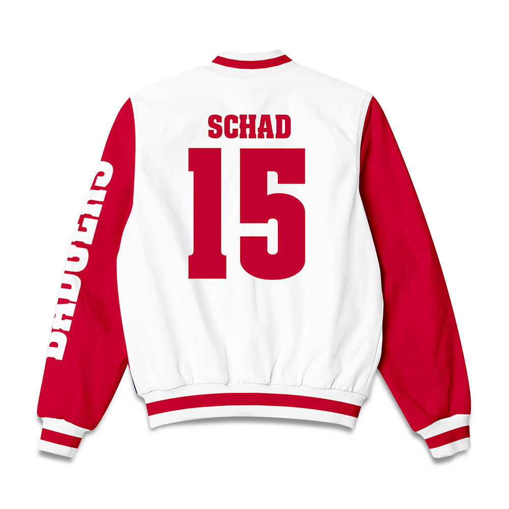 Wisconsin - NCAA Women's Soccer : Taylor Schad - Bomber Jacket-1