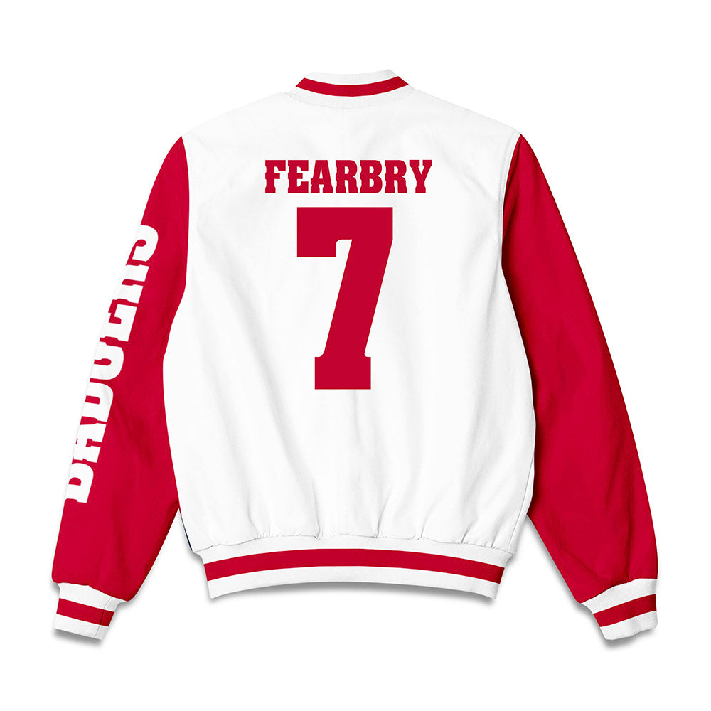 Wisconsin - NCAA Football : Tyreese Fearbry - Bomber Jacket-1