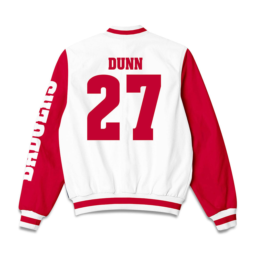 Wisconsin - NCAA Football : Raphael Dunn - Bomber Jacket-1