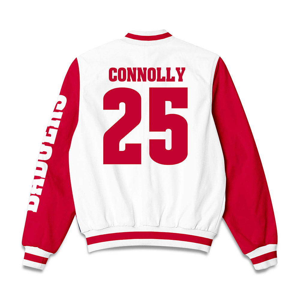 Wisconsin - NCAA Women's Soccer : Erin Connolly - Bomber Jacket-1