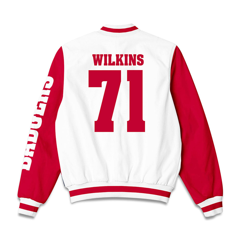 Wisconsin - NCAA Football : Pj Wilkins - Bomber Jacket-1
