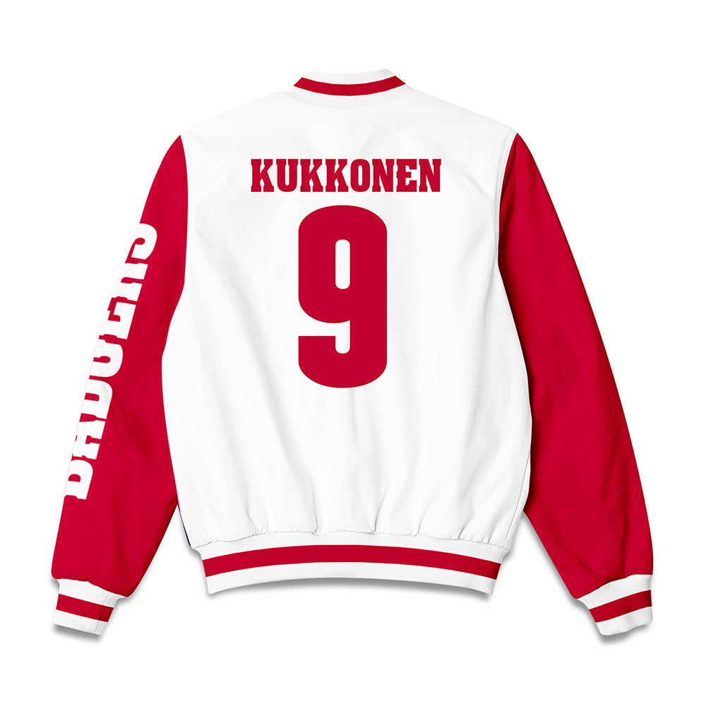 Wisconsin - NCAA Men's Ice Hockey : Kyle Kukkonen - Bomber Jacket-1