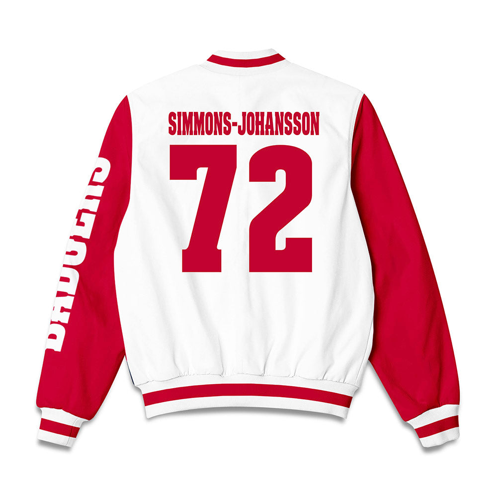Wisconsin - NCAA Football : Lucas Simmons-Johansson - Bomber Jacket-1