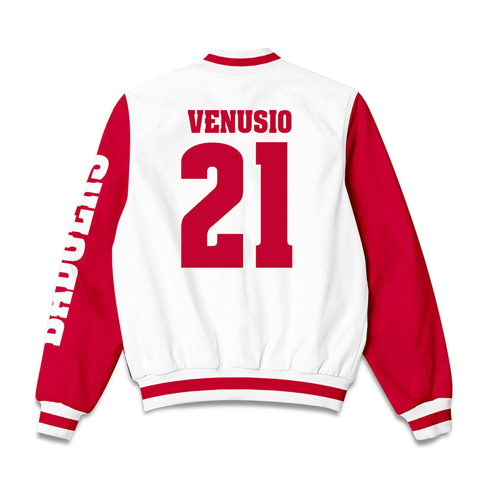 Wisconsin - NCAA Women's Ice Hockey : Emma Venusio - Bomber Jacket-1