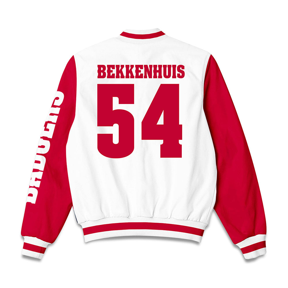 Wisconsin - NCAA Football : Brady Bekkenhuis - Bomber Jacket-1