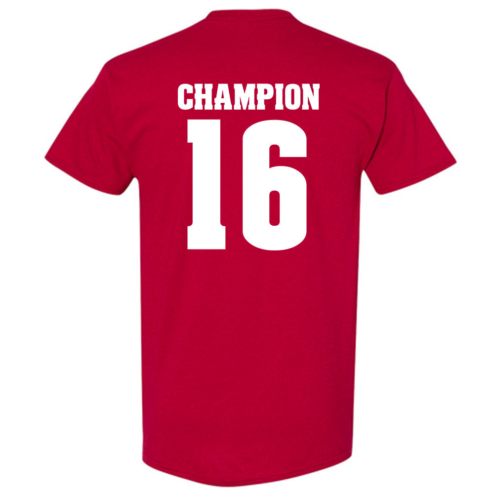 Wisconsin - NCAA Women's Volleyball : Decelise Champion - Classic Shersey T-Shirt-1
